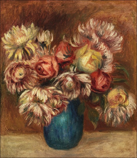 Galeria Plakatu, Plakat, Flowers in a Green Vase, Pierre-Auguste Renoir, 59,4x84,1 cm Galeria Plakatu