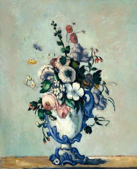 Galeria Plakatu, Plakat, Flowers In A Rococo Vase, Paul Cézanne, 40x50 cm Galeria Plakatu