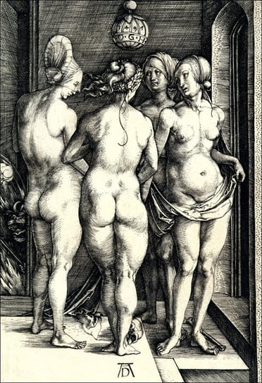 Galeria Plakatu, Plakat, Four Naked Women, Albrecht Durer, 40x50 cm Galeria Plakatu