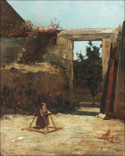Galeria Plakatu, Plakat, French Farmyard, Winslow Homer, 60x80 cm Galeria Plakatu