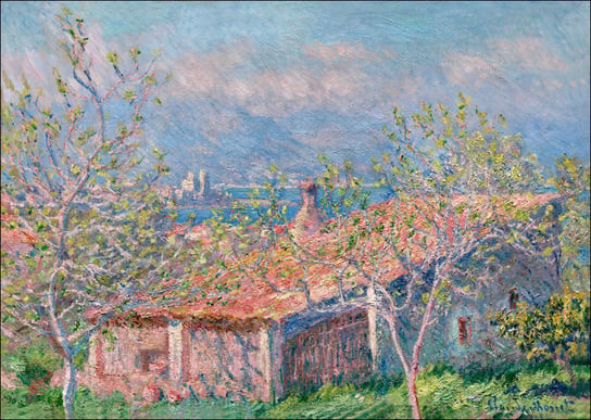 Galeria Plakatu, Plakat, Gardener's House at Antibes, Claude Monet, 42x29,7 cm Galeria Plakatu