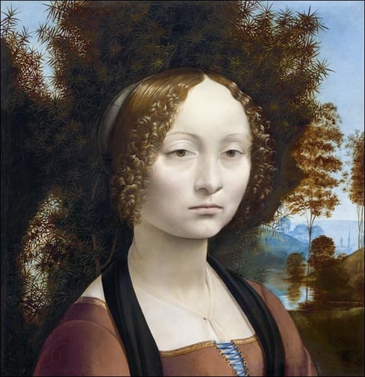 Galeria Plakatu, Plakat, Ginevra de&rsquo; Benci, Leonardo Da Vinci, 50x50 cm Galeria Plakatu