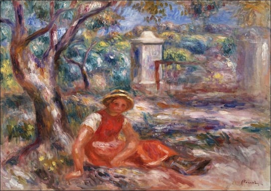 Galeria Plakatu, Plakat, Girl at the Foot of a Tree, Pierre-Auguste Renoir, 50x40 cm Galeria Plakatu