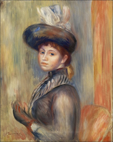 Galeria Plakatu, Plakat, Girl in Gray-Blue, Pierre-Auguste Renoir, 30x40 cm Galeria Plakatu