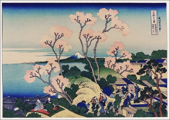 Galeria Plakatu, Plakat, Goten-Yama Hill, Shinagawa on the Tokaido, Hokusai, 29,7x21 cm Galeria Plakatu