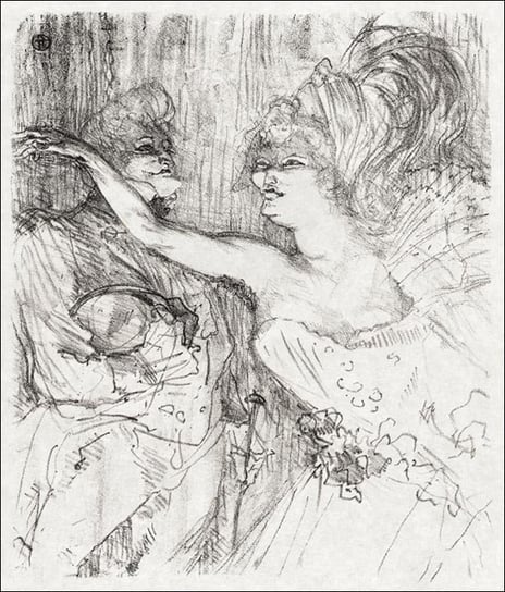 Galeria Plakatu, Plakat, Guy and Mealy in "Paris qui Marche", Henri De Toulouse-Lautrec, 50x50 cm Galeria Plakatu