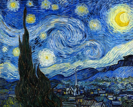 Galeria Plakatu, Plakat, Gwiaździsta Noc, Vincent Van Gogh, 100x70 cm Galeria Plakatu