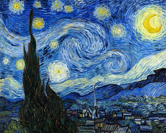 Galeria Plakatu, Plakat, Gwiaździsta Noc, Vincent Van Gogh, 80x60 cm Galeria Plakatu