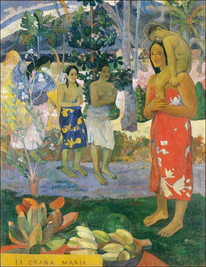 Galeria Plakatu, Plakat, Hail Mary, Paul Gauguin, 21x29,7 cm Galeria Plakatu