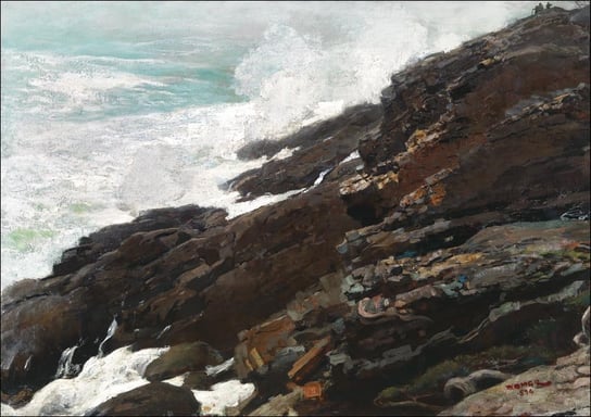 Galeria Plakatu, Plakat, High Cliff, Coast of Maine, Winslow Homer, 100x70 cm Galeria Plakatu