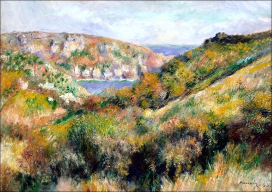 Galeria Plakatu, Plakat, Hills Around The Bay Of Moulin Huet, Guernsey, Auguste Renoir, 80x60 cm Galeria Plakatu