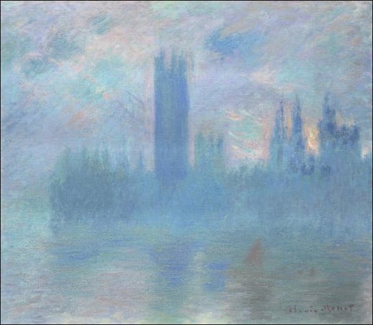 Galeria Plakatu, Plakat, Houses of Parliament, London, Claude Monet, 50x50 cm Galeria Plakatu