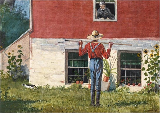 Galeria Plakatu, Plakat, In the Garden, Winslow Homer, 50x40 cm Galeria Plakatu