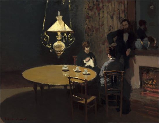 Galeria Plakatu, Plakat, Interior, after Dinner, Claude Monet, 91,5x61 cm Galeria Plakatu