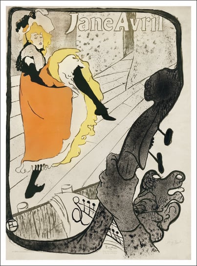 Galeria Plakatu, Plakat, Jane Avril, Henri De Toulouse-Lautrec, 20x30 cm Galeria Plakatu