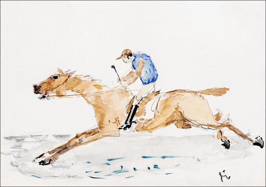 Galeria Plakatu, Plakat, Jockey au Galop, Henri De Toulouse-Lautrec, 29,7x21 cm Galeria Plakatu