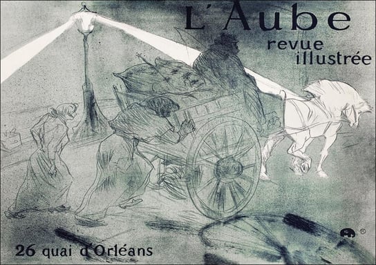 Galeria Plakatu, Plakat, L’Aube, Henri De Toulouse-Lautrec, 100x70 cm Galeria Plakatu
