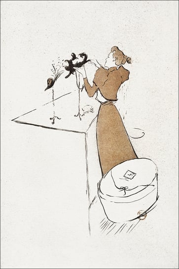 Galeria Plakatu, Plakat, La Modiste, Renée Vert, Henri De Toulouse-Lautrec, 59,4x84,1 cm Galeria Plakatu