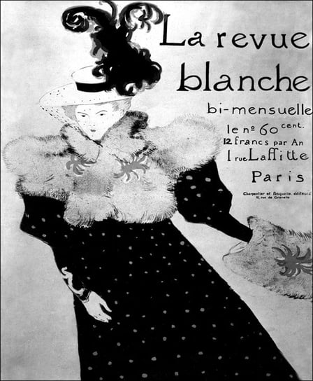 Galeria Plakatu, Plakat, La Revue Blanche, Henri de Toulouse-Lautrec, 21x29,7 cm Galeria Plakatu