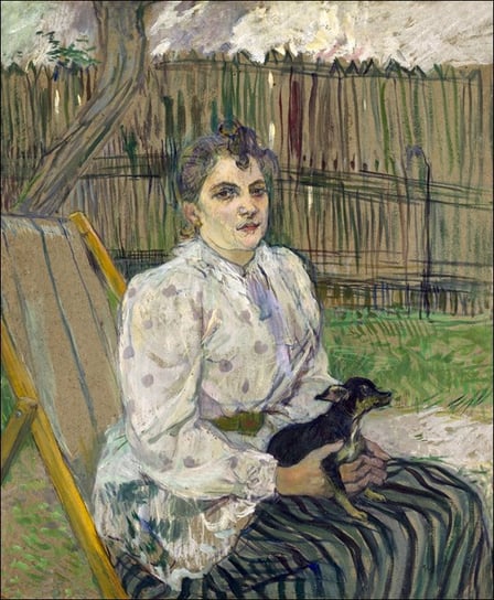 Galeria Plakatu, Plakat, Lady with a Dog, Henri de Toulouse-Lautrec, 59,4x84,1 cm Galeria Plakatu