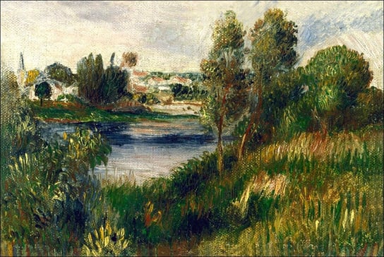 Galeria Plakatu, Plakat, Landscape At Vétheuil, Auguste Renoir, 30x20 cm Galeria Plakatu