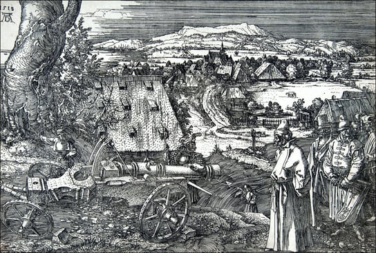 Galeria Plakatu, Plakat, Landscape with a Cannon, Albrecht Durer, 29,7x21 cm Galeria Plakatu