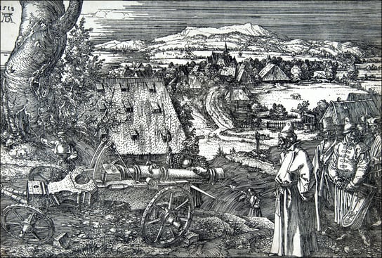 Galeria Plakatu, Plakat, Landscape with a Cannon, Albrecht Durer, 84,1x59,4 cm Galeria Plakatu