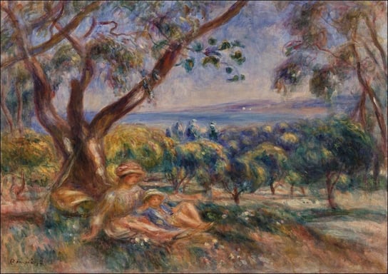 Galeria Plakatu, Plakat, Landscape with Figures, near Cagnes, Pierre-Auguste Renoir, 100x70 cm Galeria Plakatu