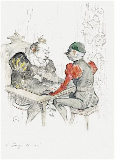 Galeria Plakatu, Plakat, Le bézigue, Henri De Toulouse-Lautrec, 40x60 cm Galeria Plakatu