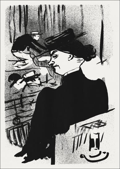 Galeria Plakatu, Plakat, Le Café-concert: Une Spectatrice, Henri De Toulouse-Lautrec, 40x50 cm Galeria Plakatu