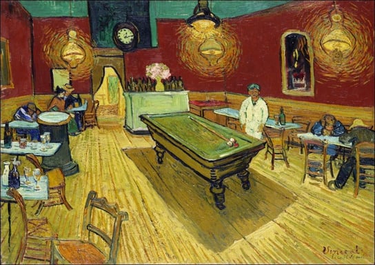 Galeria Plakatu, Plakat, Le café de nuit, Vincent Van Gogh, 70x50 cm Galeria Plakatu