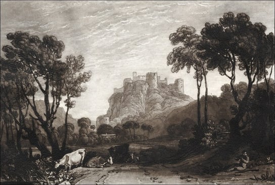 Galeria Plakatu, Plakat, Liber Studiorum The Castle above the Meadows, William Turner, 84,1x59,4 cm Galeria Plakatu