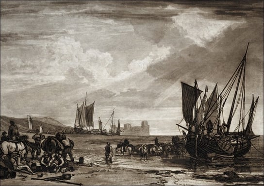 Galeria Plakatu, Plakat, Liber Studiorum Vessels Unloading, William Turner, 30x20 cm Galeria Plakatu