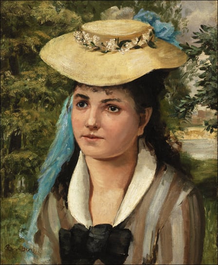 Galeria Plakatu, Plakat, Lise in a Straw, Pierre-Auguste Renoir, 59,4x84,1 cm Galeria Plakatu