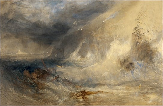 Galeria Plakatu, Plakat, Long Ship_s Lighthouse, Land&rsquo;s End, William Turner, 40x30 cm Galeria Plakatu
