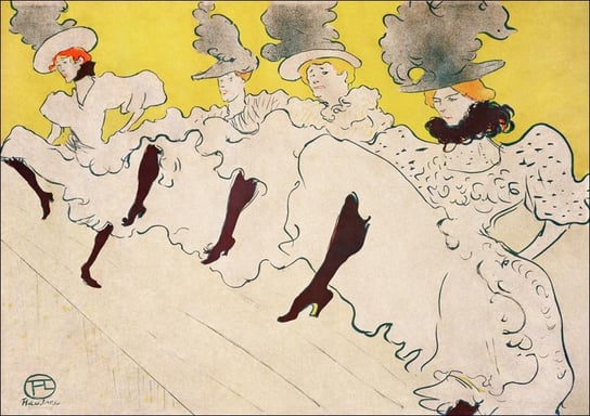 Galeria Plakatu, Plakat, Mademoiselle Eglantine’s Troupe, Henri De Toulouse-Lautrec, 29,7x21 cm Galeria Plakatu