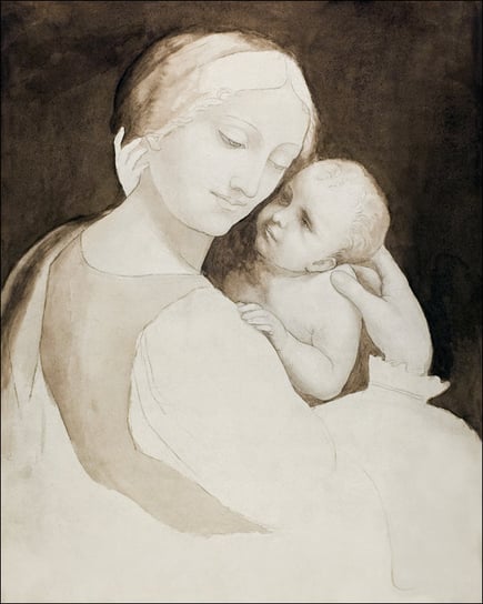 Galeria Plakatu, Plakat, Madonna and Child, and Fragment of Woman’s Torso, Leonardo Da Vinci, 60x80 cm Galeria Plakatu