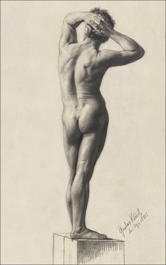 Galeria Plakatu, Plakat, Male Nude, Gustav Klimt, 20x30 cm Galeria Plakatu