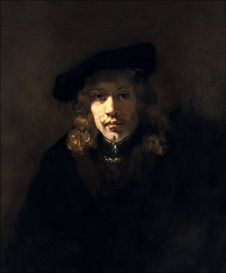 Galeria Plakatu, Plakat, Man in a Beret, Rembrandt, 21x29,7 cm Galeria Plakatu