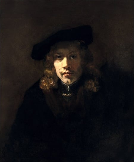 Galeria Plakatu, Plakat, Man in a Beret, Rembrandt, 50x70 cm Galeria Plakatu