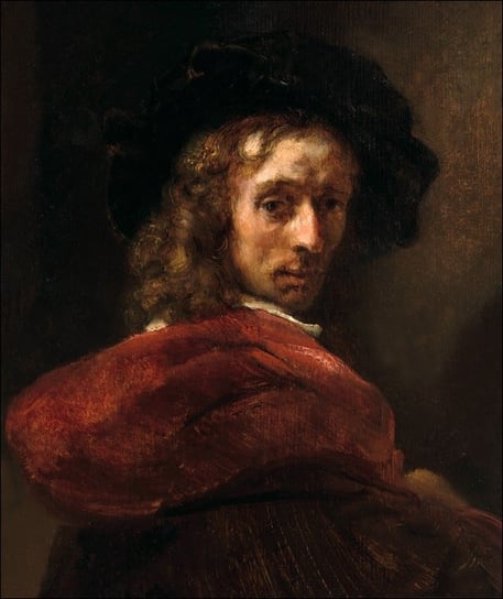 Galeria Plakatu, Plakat, Man in a Red Cloak, Rembrandt, 21x29,7 cm Galeria Plakatu