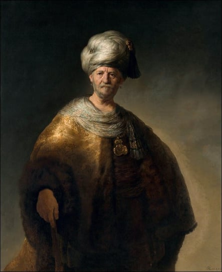 Galeria Plakatu, Plakat, Man in a Turban, Rembrandt, 42x59,4 cm Galeria Plakatu