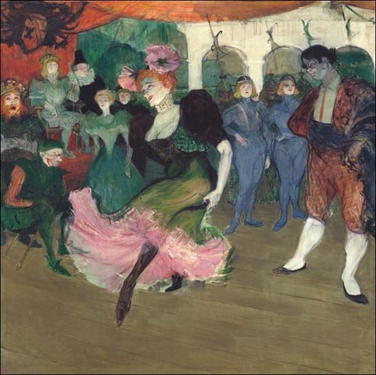 Galeria Plakatu, Plakat, Marcelle Lender Dancing the Bolero in Chilpéric, Henri De Toulouse-Lautrec, 60x60 cm Galeria Plakatu