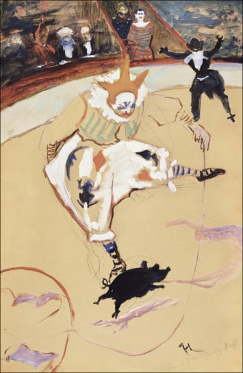 Galeria Plakatu, Plakat, Medrano with a Piglet, Henri De Toulouse-Lautrec, 29,7x42 cm Galeria Plakatu