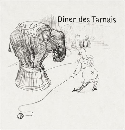 Galeria Plakatu, Plakat, Menu from the Dinner Tarnais, Henri De Toulouse-Lautrec, 30x30 cm Galeria Plakatu