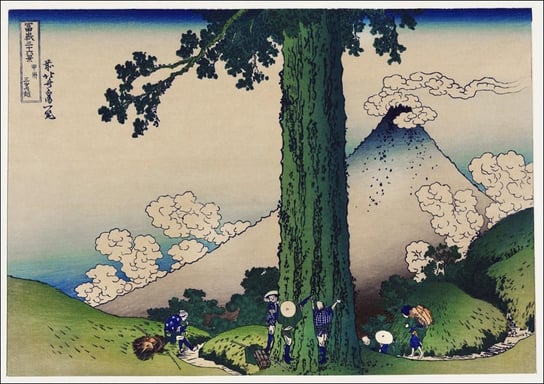 Galeria Plakatu, Plakat, Mishima Pass in Kai Province, Hokusai, 80x60 cm Galeria Plakatu