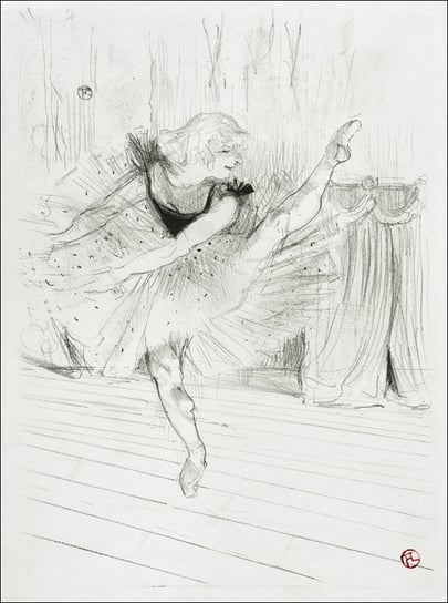 Galeria Plakatu, Plakat, Miss Ida Heath, English Dancer, Henri De Toulouse-Lautrec, 42x59,4 cm Galeria Plakatu