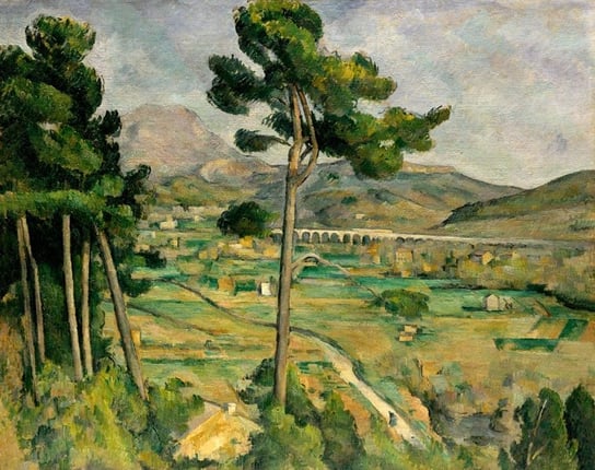 Galeria Plakatu, Plakat, Mont Sainte-Victoire And The Viaduct Of The Arc River Valley, Paul Cézanne, 91,5X61 Cm Galeria Plakatu