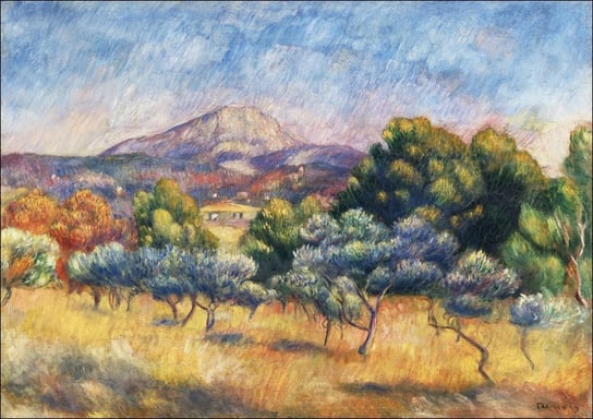 Galeria Plakatu, Plakat, Montagne Sainte-Victoire, Pierre-Auguste Renoir, 80x60 cm Galeria Plakatu