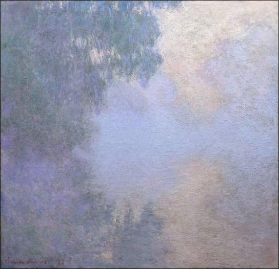 Galeria Plakatu, Plakat, Morning on the Seine near Giverny, Claude Monet, 50x50 cm Galeria Plakatu